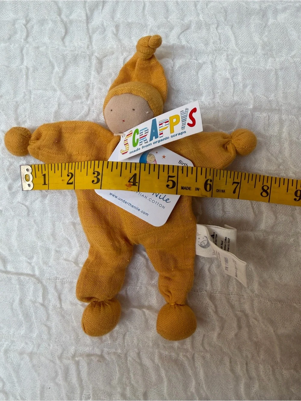 NWT Under the Nile Organic Cotton Baby Lovey
